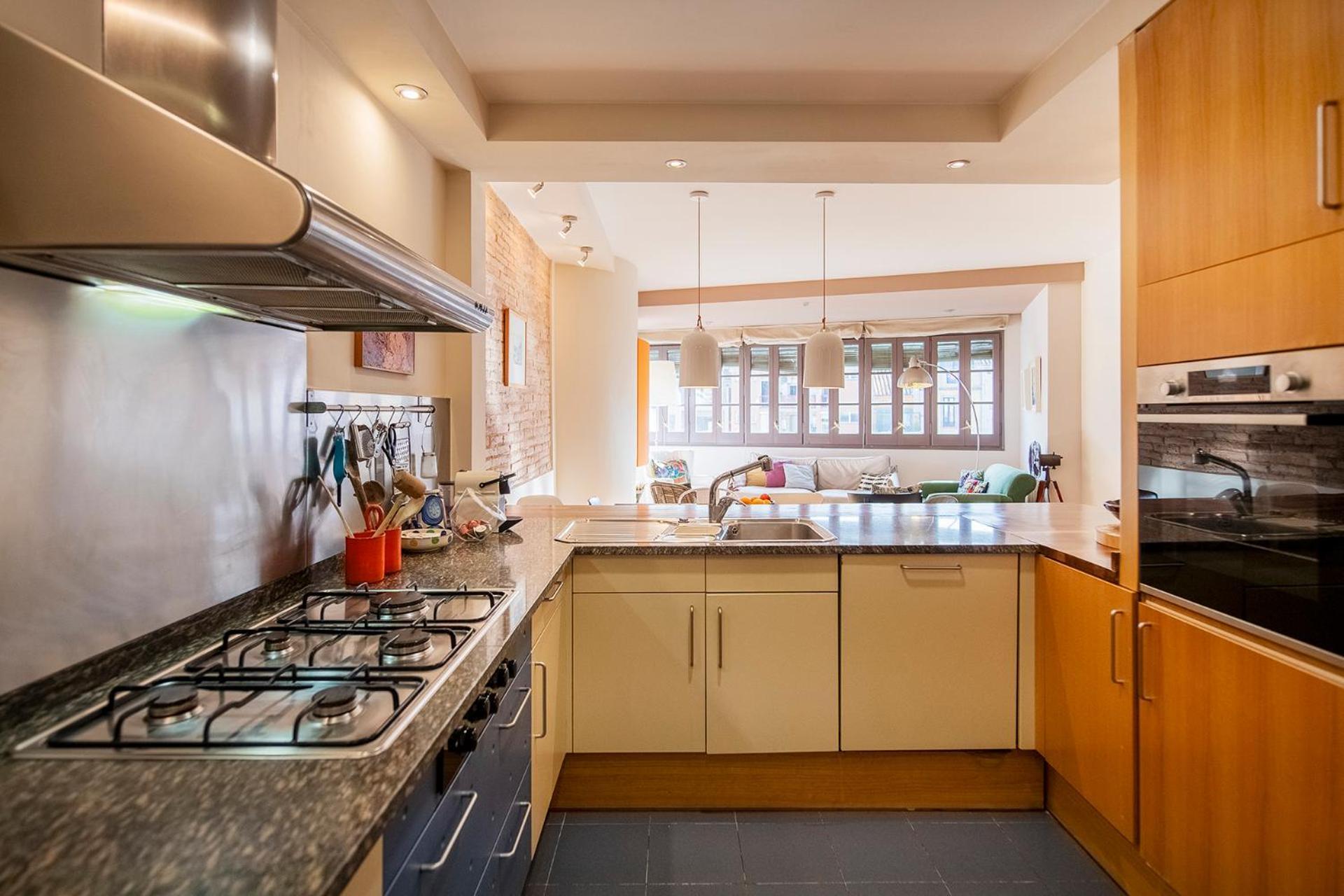 Sleep & Stay Luxury Top Floor Apt With Terrace Girona Bagian luar foto